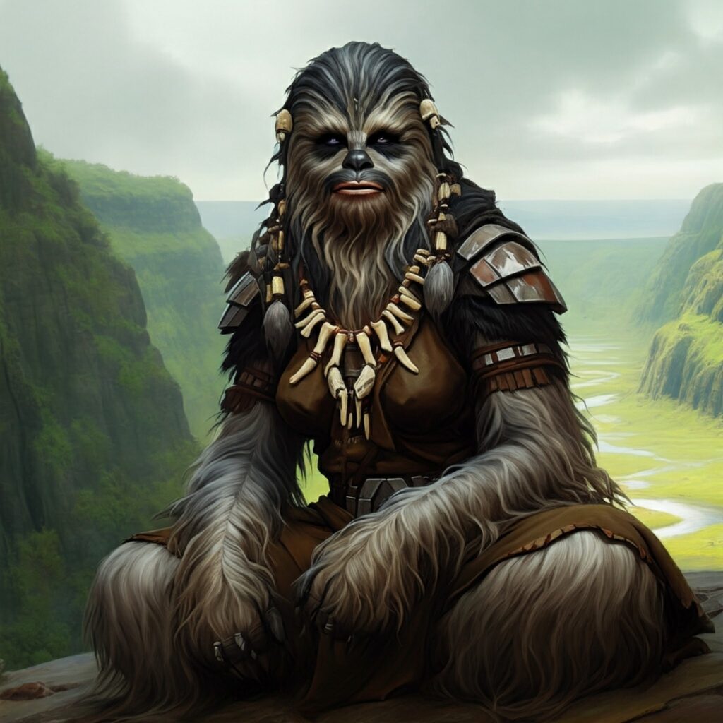 A wookiee cookie trying to look all sexy and what.